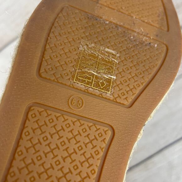 Tory Burch Rios Lace-Up Womens Sz 6.5M Espadrille Booties Tan - Picture 12 of 12